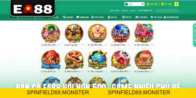 Bắn Cá EA88 - Chinh Phục Đại Dương Rinh Thưởng Cực Khủng - SPINFIELD69.MONSTER