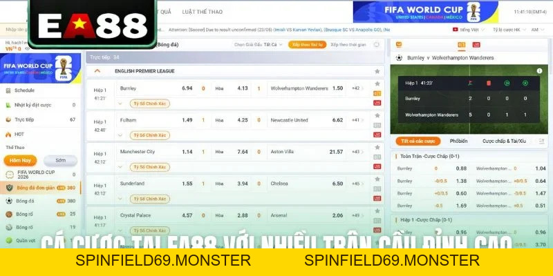 Thể Thao EA88: Sân Chơi Cá Độ Đẳng Cấp Và Chuyên Nghiệp - SPINFIELD69.MONSTER