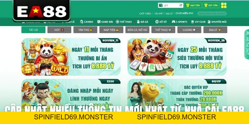 Tin Tức EA88 - Kênh Thông Tin Cá Cược Chính Thống Cho Bạn - SPINFIELD69.MONSTER