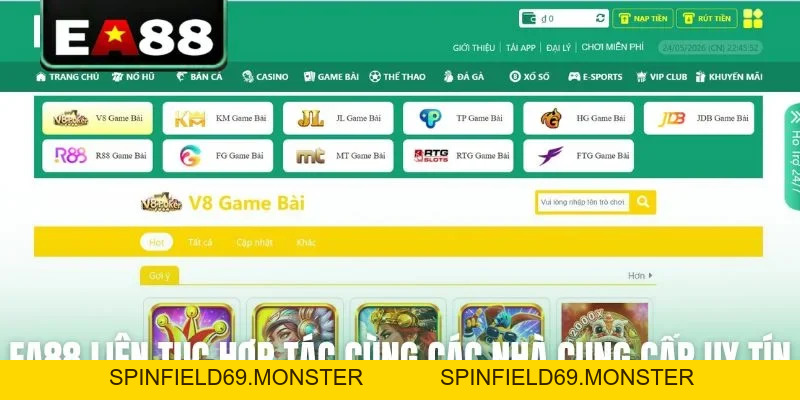 Game Bài EA88 Sở Hữu Kho Trò Chơi Đổi Thưởng Cực Hot - SPINFIELD69.MONSTER