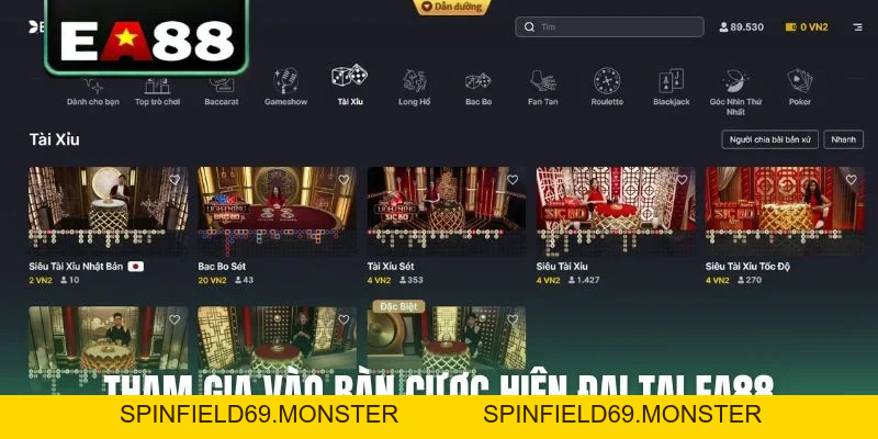 Tài Xỉu Online EA88: Bí Kíp Tham Gia Đặt Cược Thắng Lớn - SPINFIELD69.MONSTER