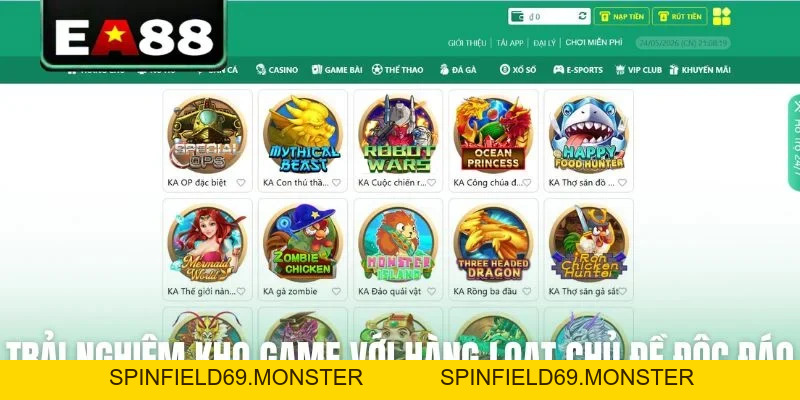 Bắn Cá EA88 - Chinh Phục Đại Dương Rinh Thưởng Cực Khủng - SPINFIELD69.MONSTER