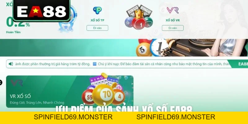 Xổ Số EA88 - Sảnh Cược Lô Đề Trực Tuyến Thưởng Hậu Hĩnh - SPINFIELD69.MONSTER