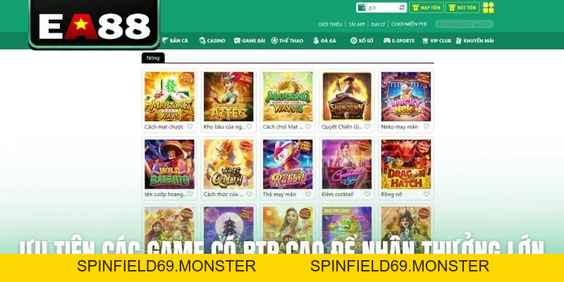 Nổ Hũ Jackpot - Trải Nghiệm Quay Hũ Đỉnh Cao Tại EA88 - SPINFIELD69.MONSTER